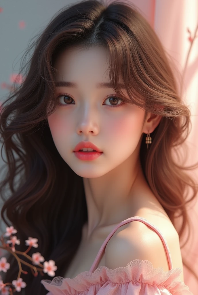 Pretty brunette, inspired by eunhyuk from true love operation.