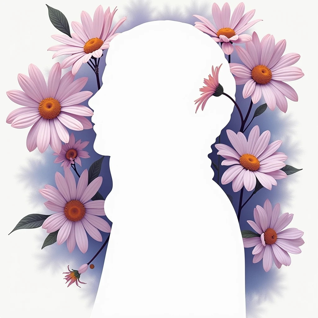 ((Flower Daisy)), Beautiful garden, The softness of the landscape, 8K resolution, Brilliant illuminations, excellent quality