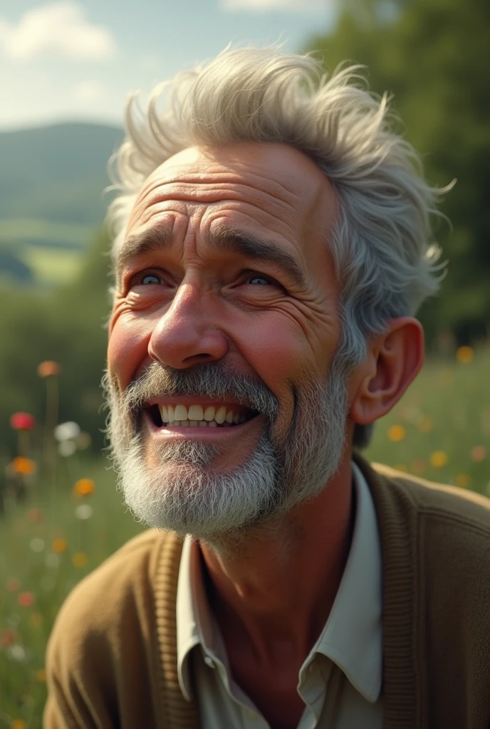 O homem happier do mundo, happier, happier, very sad now