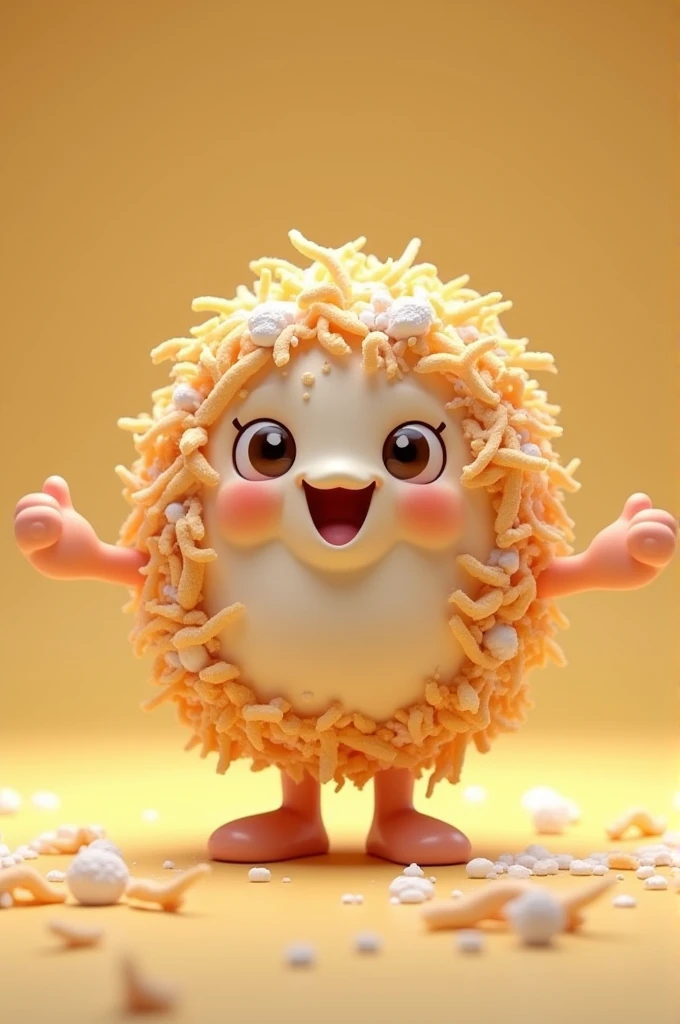 Make me a mascot about coconut macaroons