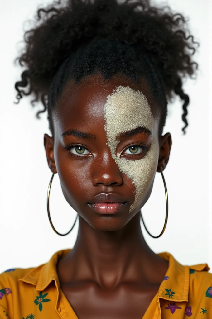 Kenya with semen all over her face
