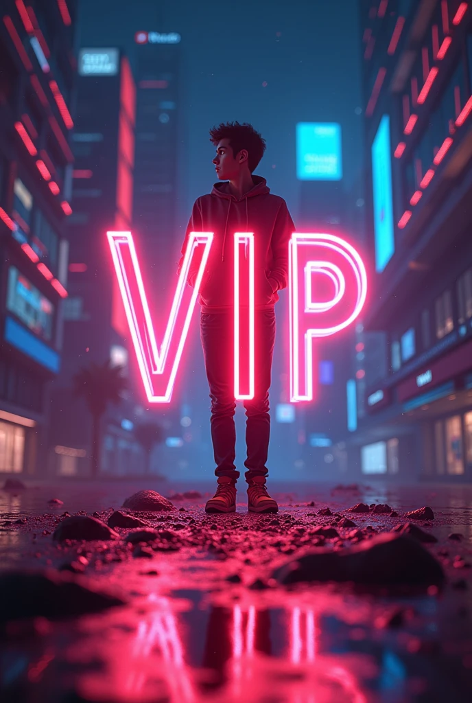 V.i.p. Grow. text animation youtube baground