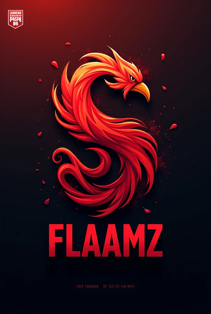 create a flamengo team logo with the name FLAAMZ