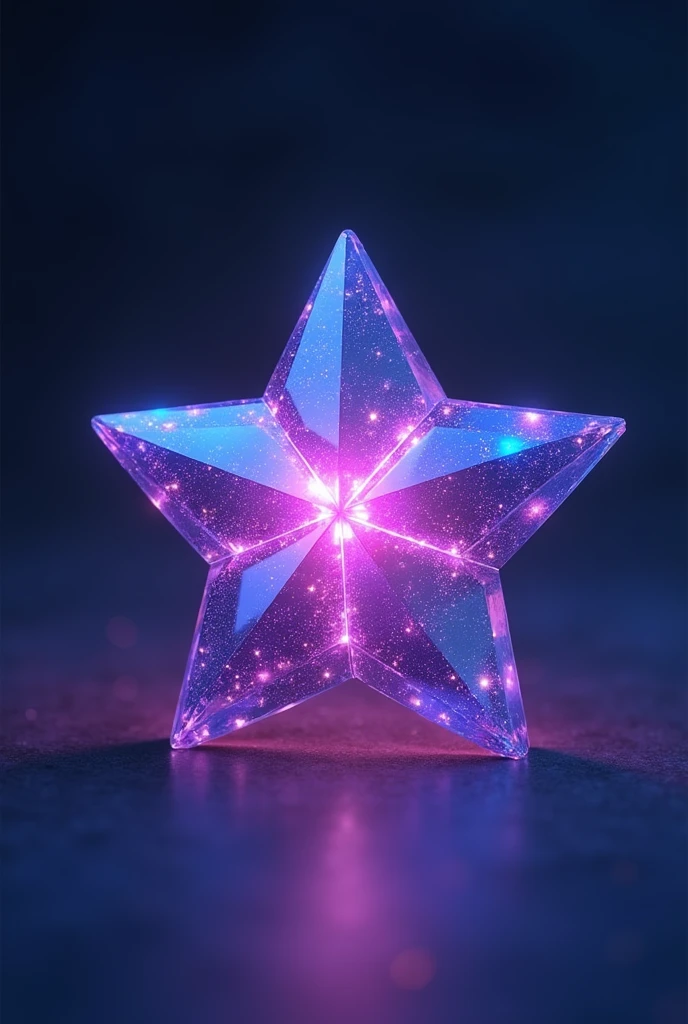 Draw a purple and blue star-shaped gem with no background 