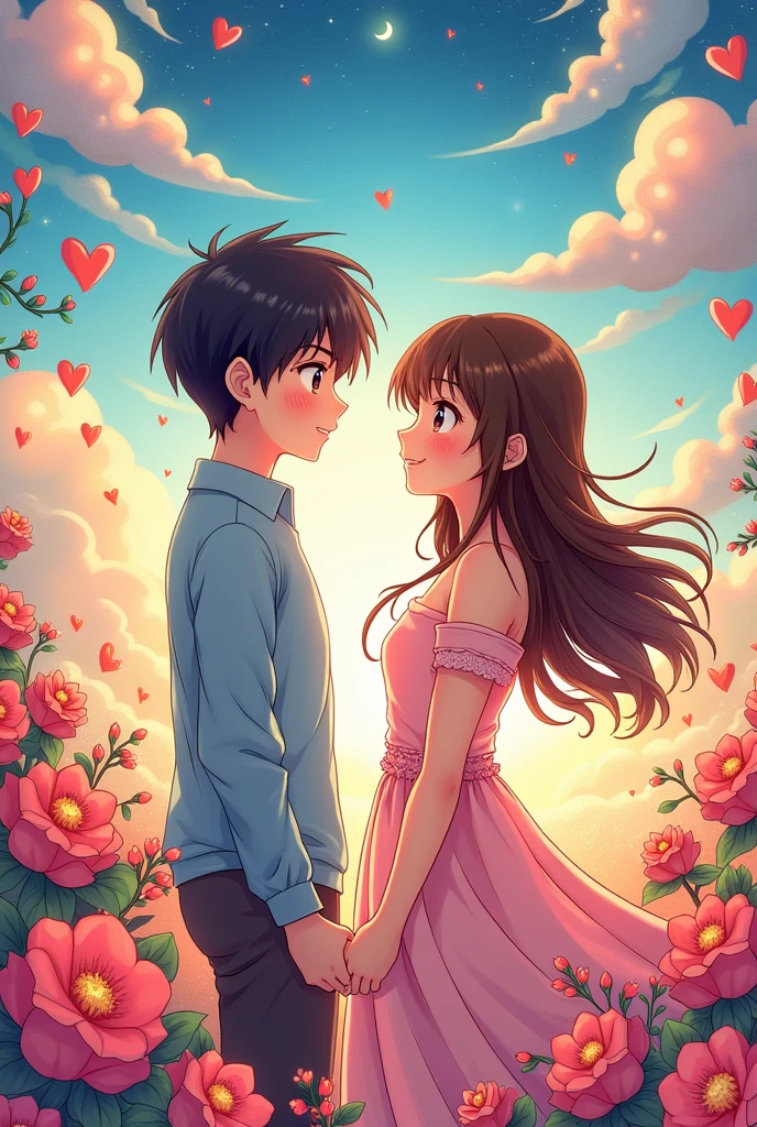 anime couple coloring pages