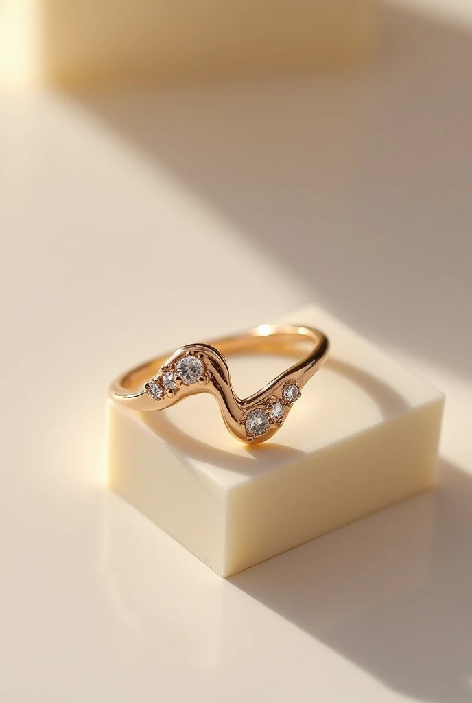 Create a half ring with 10 1mm cubic zirconia stones