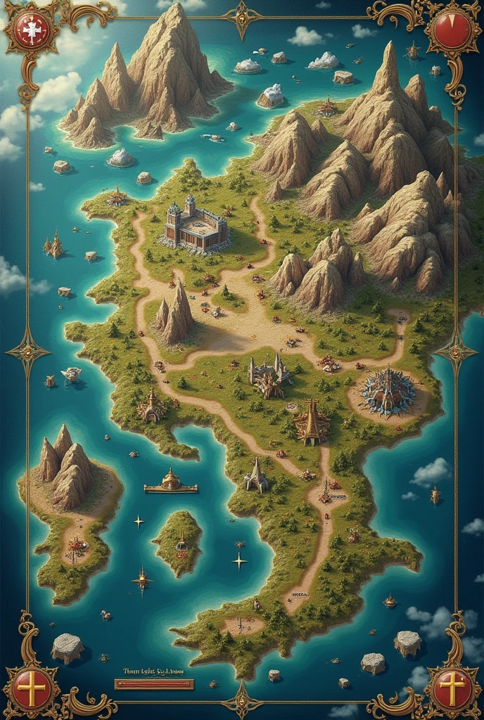 Make me a political map of rpg countries