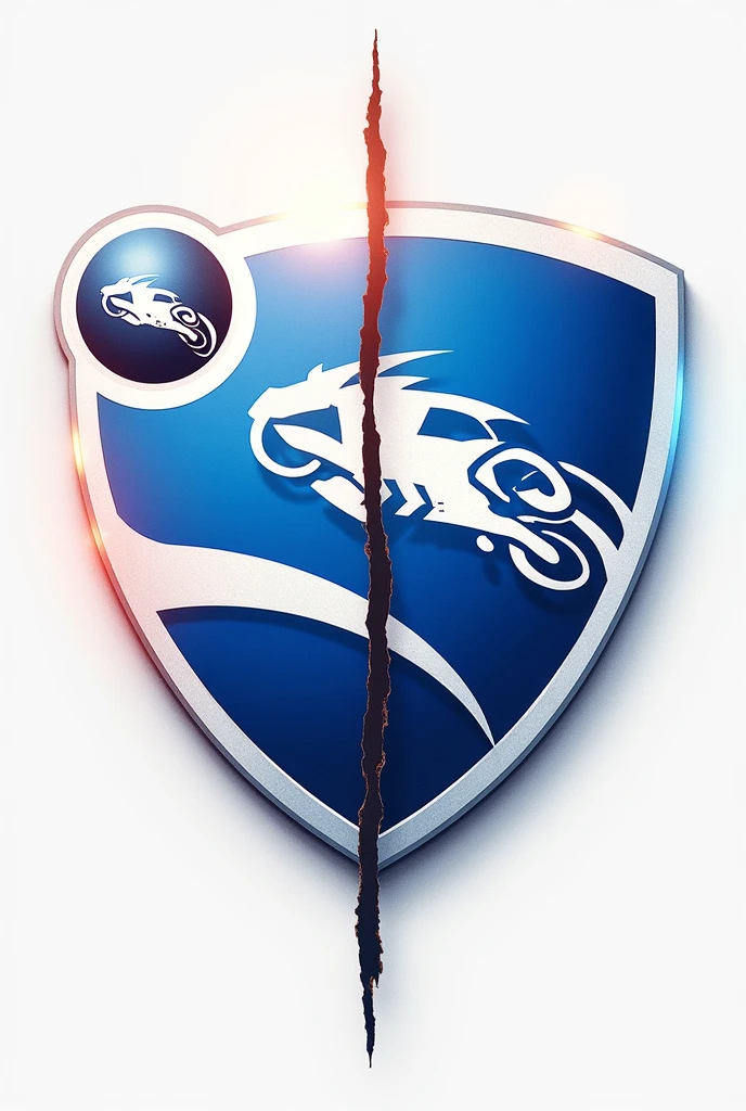 Generate a logo of Rocket League on the left side and one of Call of Duty on the right side in the middle should be a slash "separate image"