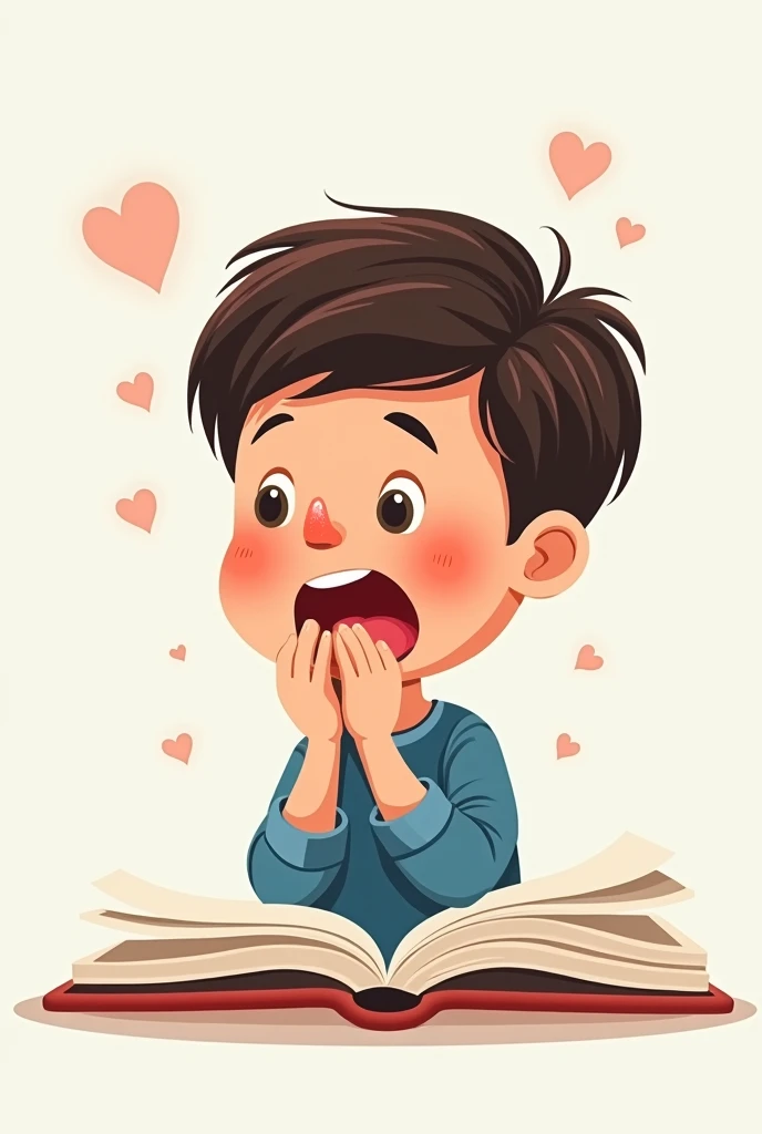 I am looking for an illustration of a student with a cough and snot. Drawing style: Modern and vector, with smooth, clean lines, and vibrant colors. Cartoonish but realistic. Color: Using a palette of bright and contrasting colors that are pleasant and eye-catching. FORMAT: Illustrations arranged in a book or manual style. This illustration is intended for a guidance and training manual, so it must be clear, accessible and visually appealing."
