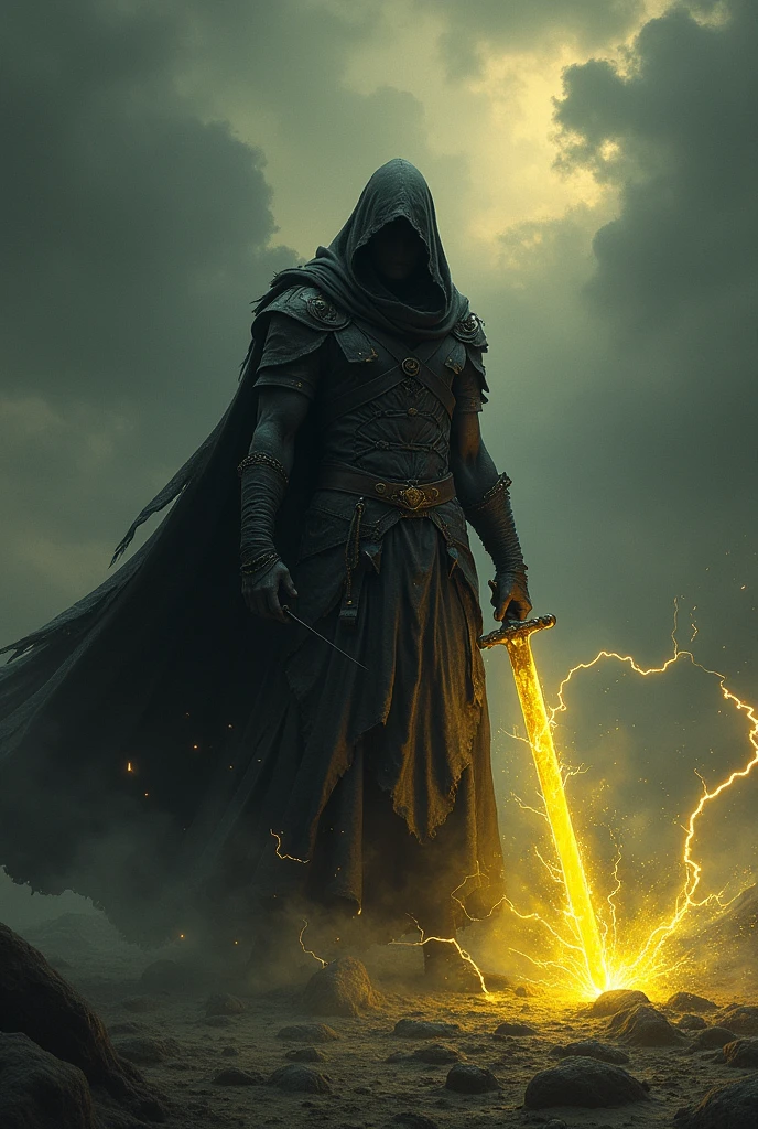 Dark and Evil Yellow Lightning Swordsman 