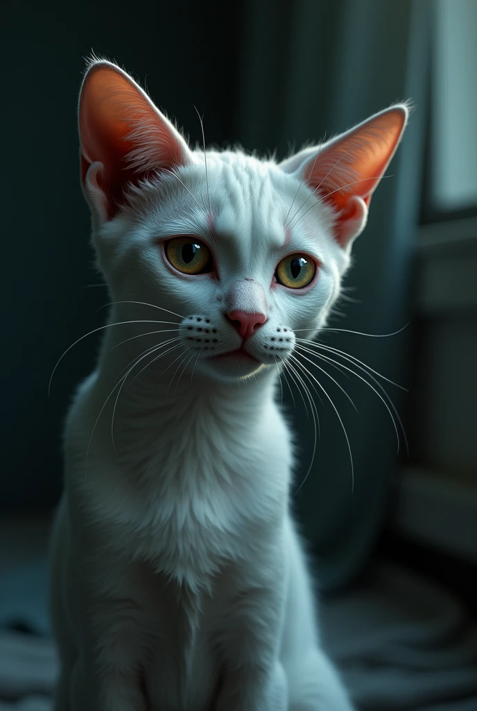 BEAUTIFULL cat makeup crying