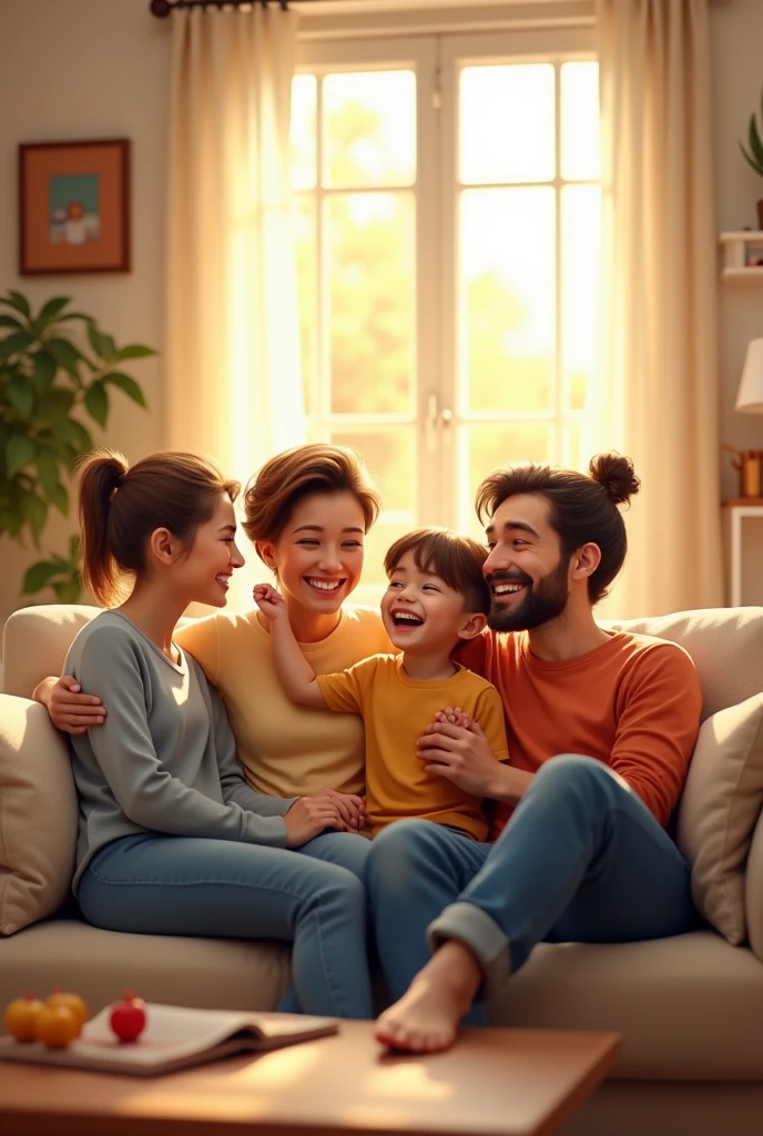 A happy family 