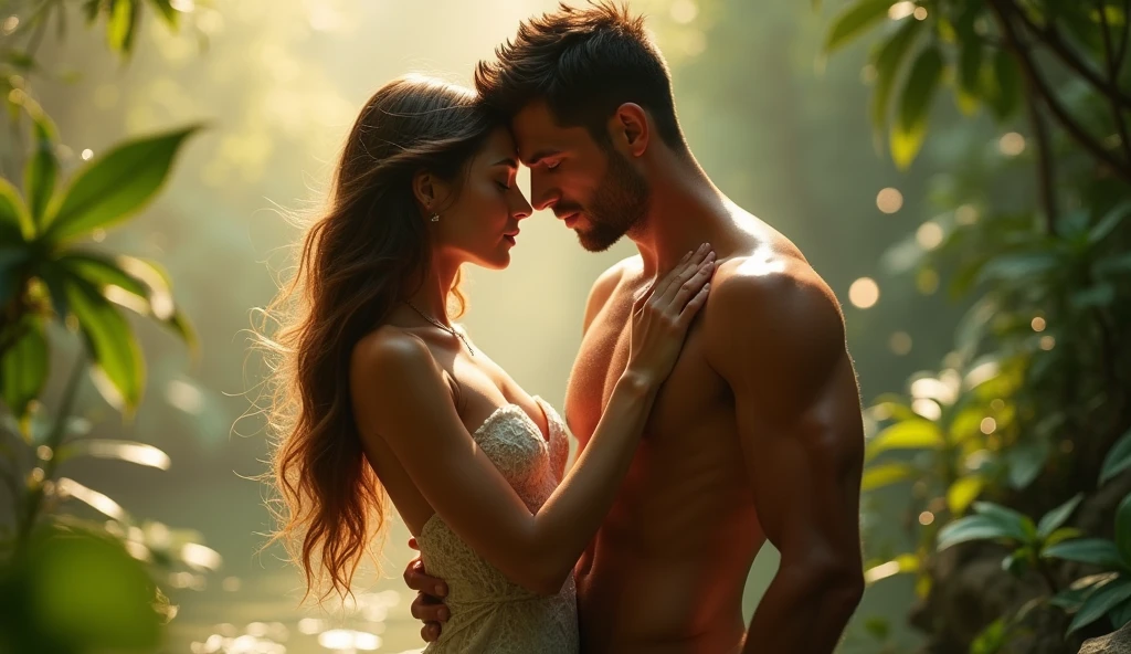 Beautiful woman、Body touching on the arm、muscle、Handsome Men and Beautiful Women、Natural atmosphere、Asian