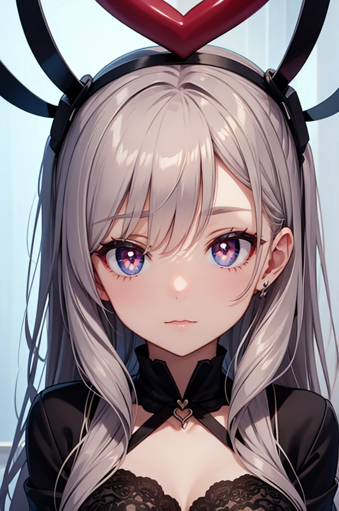 heart shaped pupils