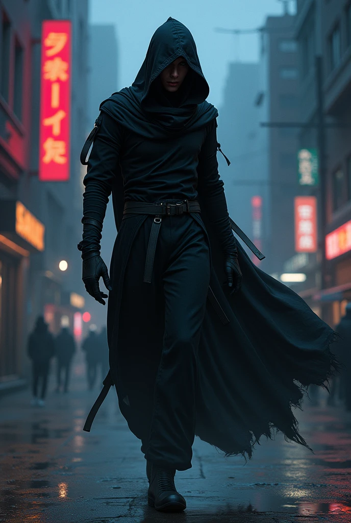 Create a ninja-style anime character