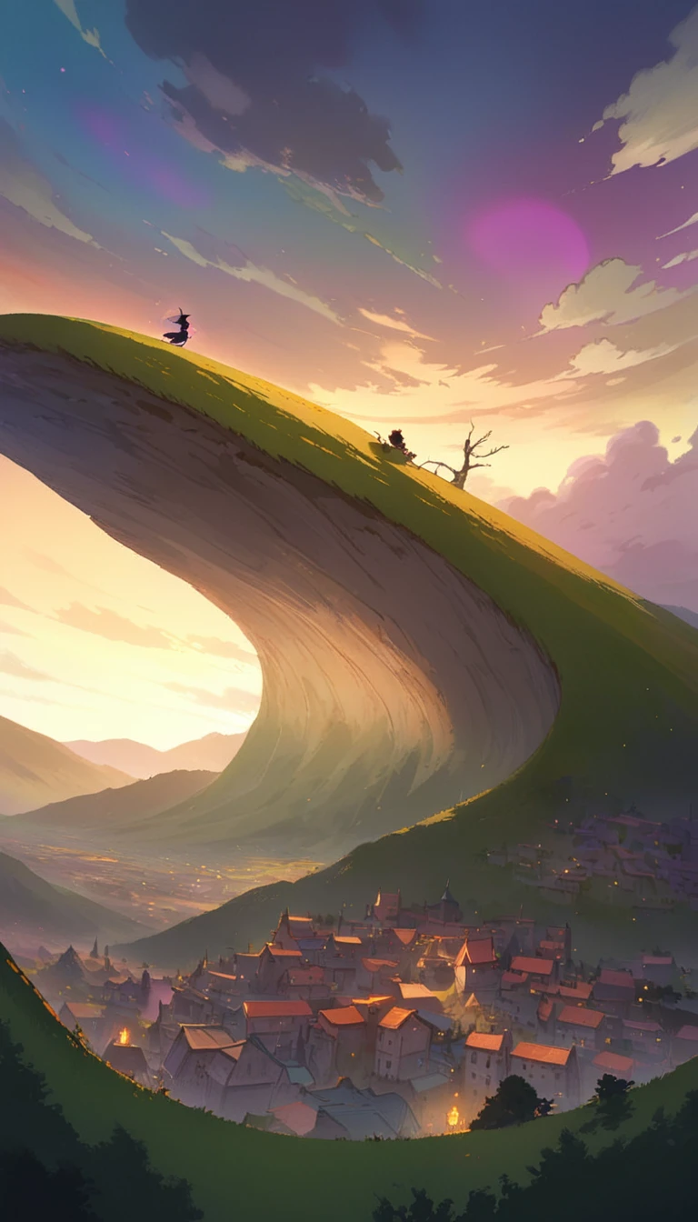 ultrawide landscape aesthetic,Studio ghibli inspired aesthetic, No People ,Witchy room