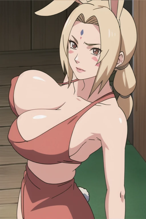 alone focus, alone, close, View your viewers,((pink In underwear)),long knee high boots,(Lips parted:1.2), ((tsunade)), 1 person,((tsunade physique)),(Forehead mark ), high twintails,blondes, eye, smile, from the front,Huge breack thighs,((Sharp details High resolution body parts Perfect body parts )),(((Blushing,Make your face bright red,Red face))),(Sad expression),((1 person)),(alone), (In underwear), ((Front view)),((fall on one's back))Beautiful white skin with a pinkish tint,4K,8k,16K, Look at this,Textured skin, camel toe, our back, Embarrassed face, rabbit ears, ((Lick)), pinch something in yhest, be defeated, Lick the candy,Subjective