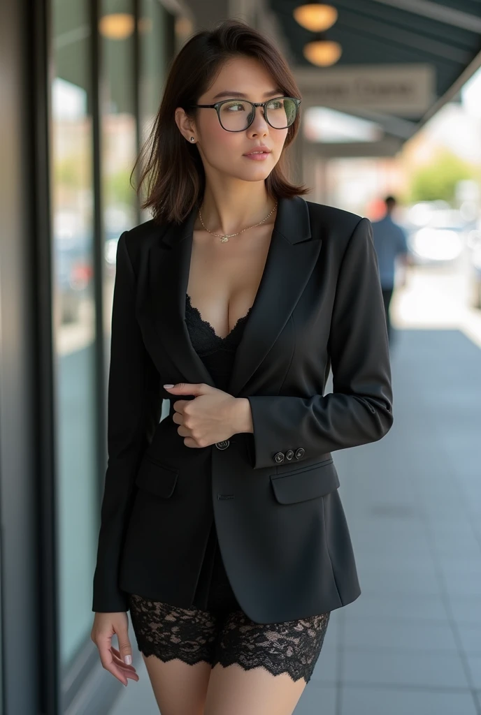 50 year old Japanese mature、career woman、business suit、Tight mini skirt、Lace Underwear、In town、Blowjob、Handjob、penis、An excited look、Bukkake、、Titty fuck、Big Breasts、Plump、Glasses