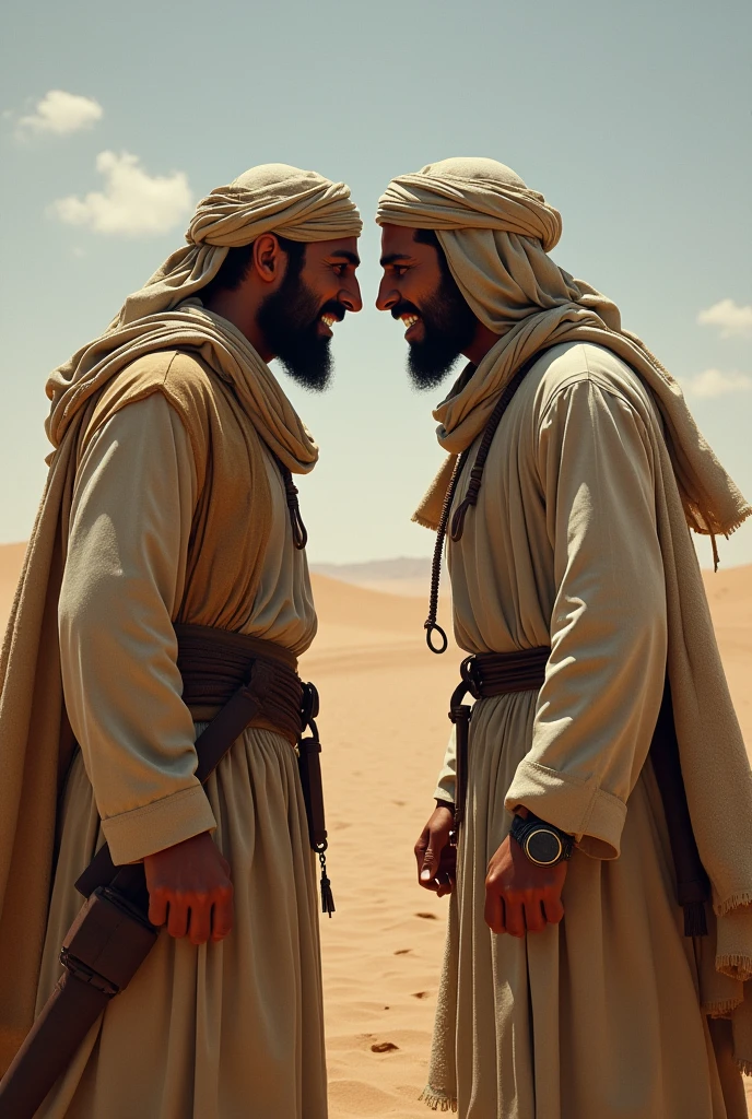 Two Arabs angry at each other 1800 year