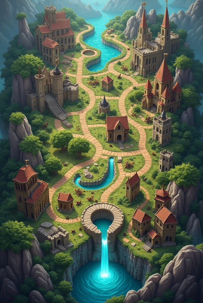 A medieval Dota-style board game similar to Monopoly