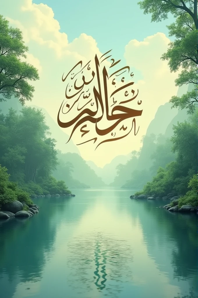 I want a walpaper quoted by hadit 'إني أسألك الهدى والتقى والعفاف والغنى'