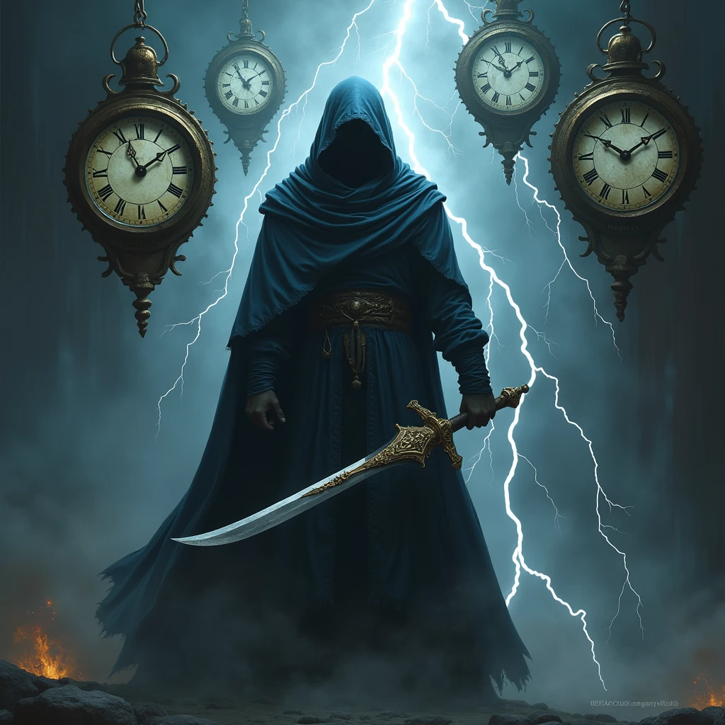 dagger，time，Clocks，lightning，Lightning strikes