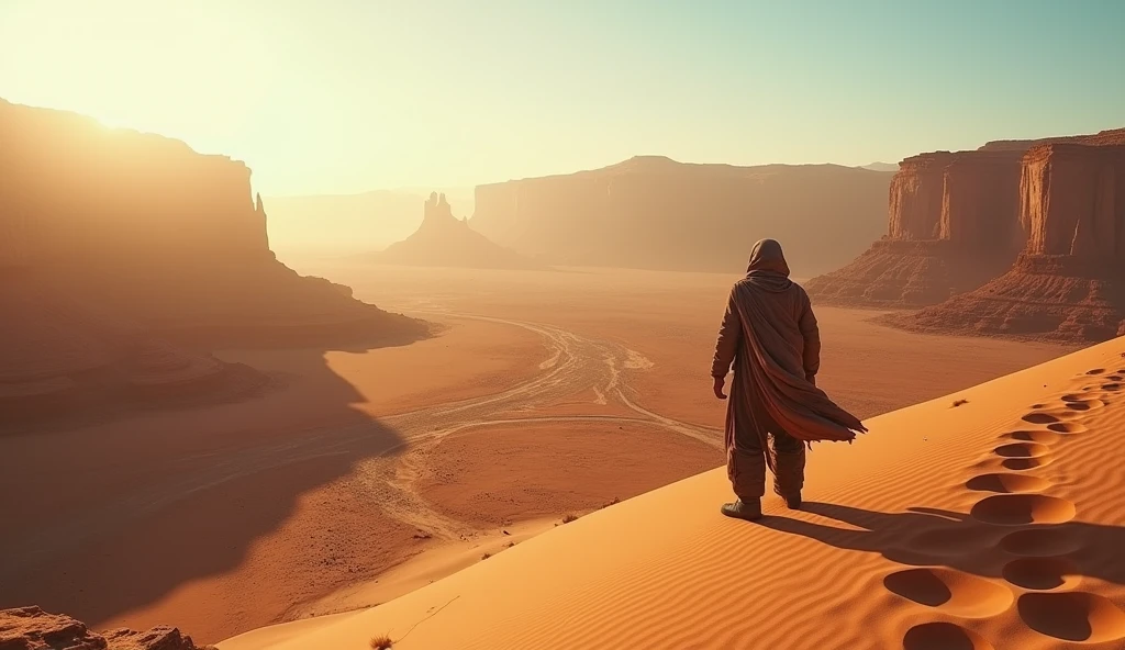 ((best quality)), ((humans)), (desert beautiful view), old desert beautiful view