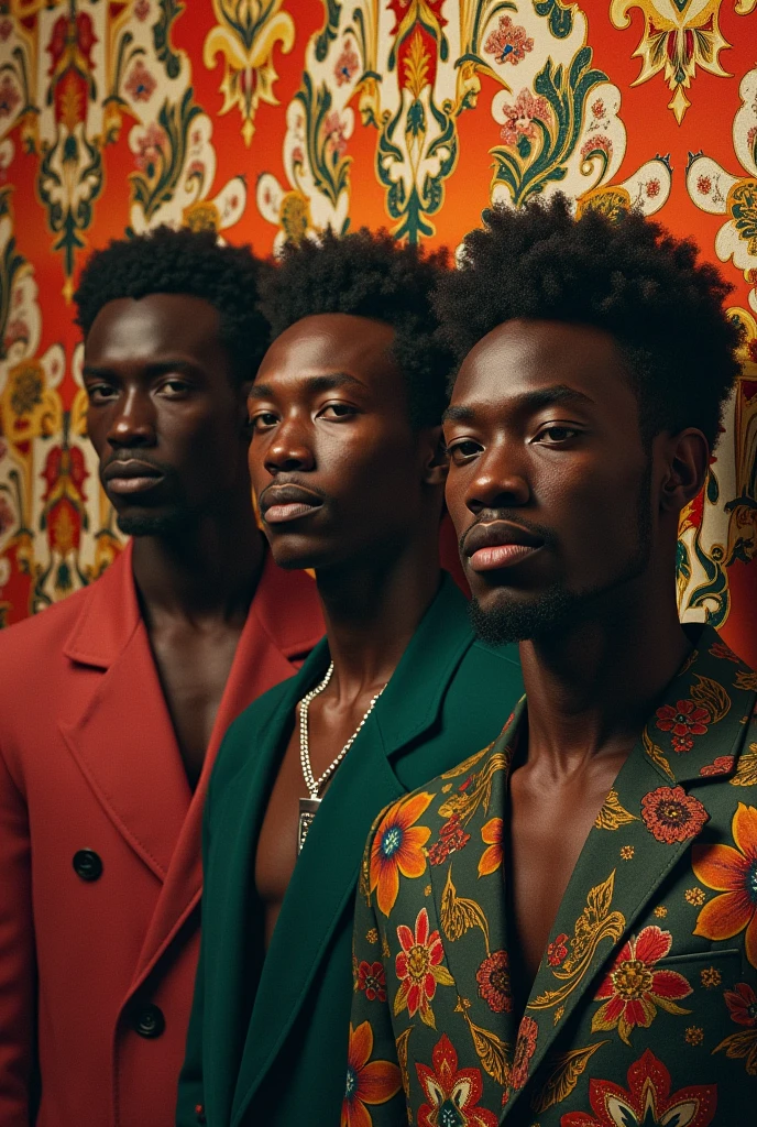 cheesy wallpaper, dark-skinned men 

