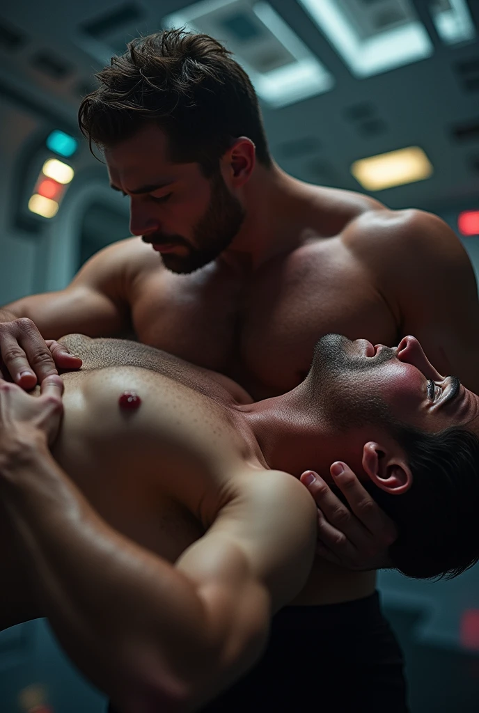 (2boy, couple, couple together, couple having sex), 1boy submissive Henry_Cavill look-alike face down on the ground, being held down and fucked, 1boy Colby Keller dominant fucking Henry_Cavill, (((Henry_Cavill is fucked in the ass))), (Henry_Cavill raped), (Colby_Keller fucking Henry_Cavill), (anal penetration), NSFW, on a spaceship, (pantless, visible legs, calves, no pants), (huge erection), Henry_Cavill is in agony, struggling, pubic hair, bukkake, (extreme anal penetration),, dynamic lighting 75mm, Technicolor, panavision, cinemascope, sharp focus, fine details, 8k, HDR, key visual, low angle, realism, Henry_Cavill,