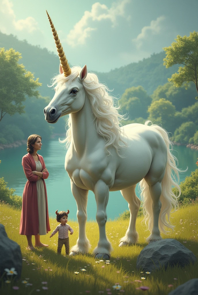 Father and mother did not believe that the unicorn existed