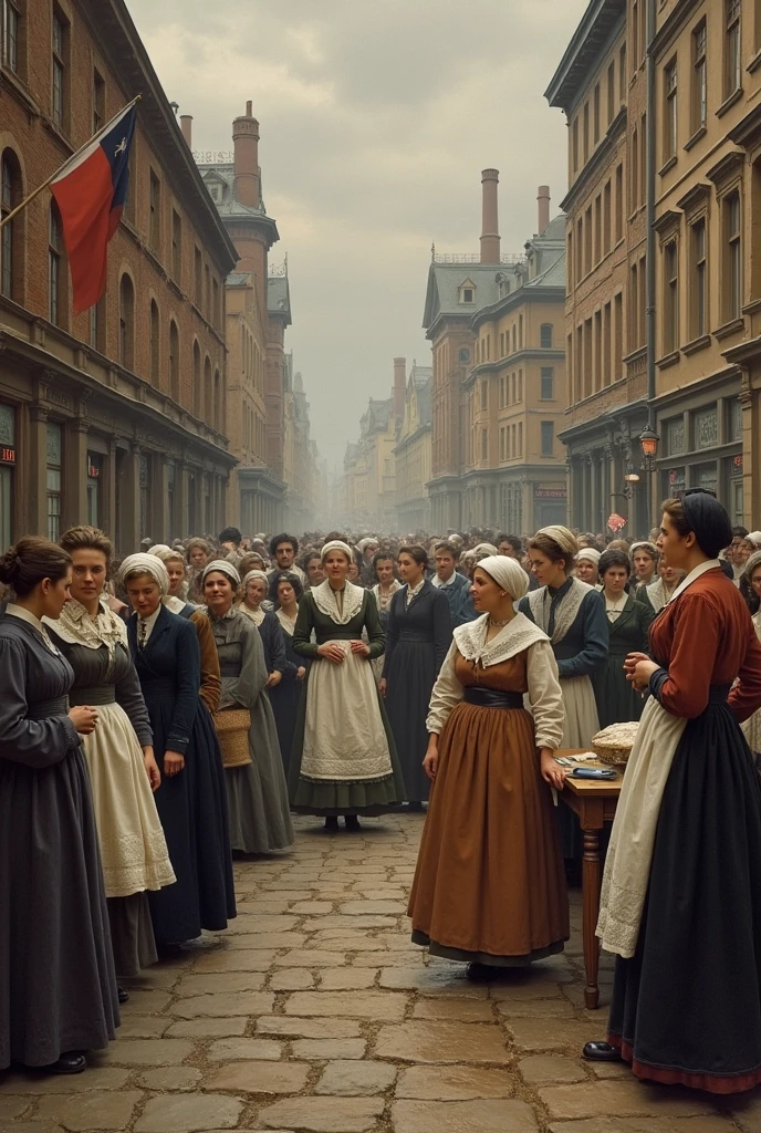 German women played varied roles in society in the 1880s