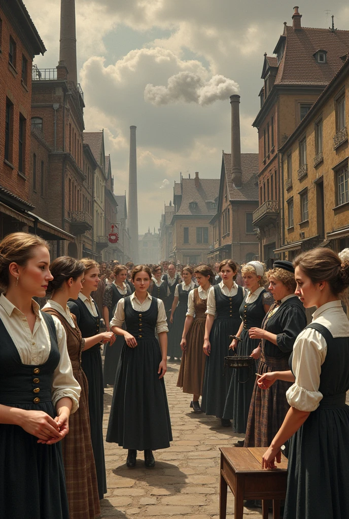 German women played varied roles in society in the 1880s