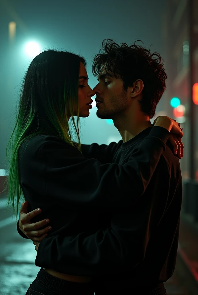 Billie ellish e Jacob elordi se beijando