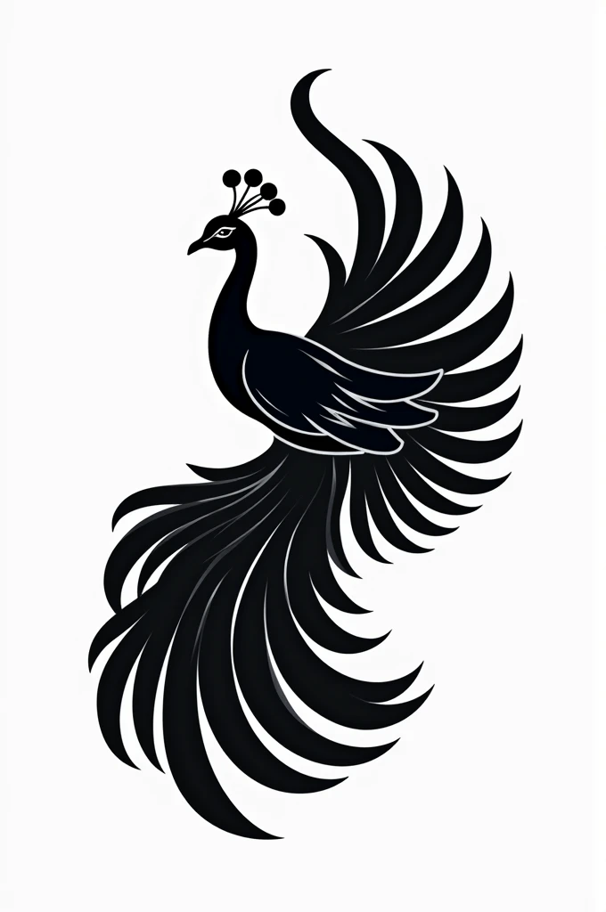 Mayuri grand logo with bold clack peacock in it