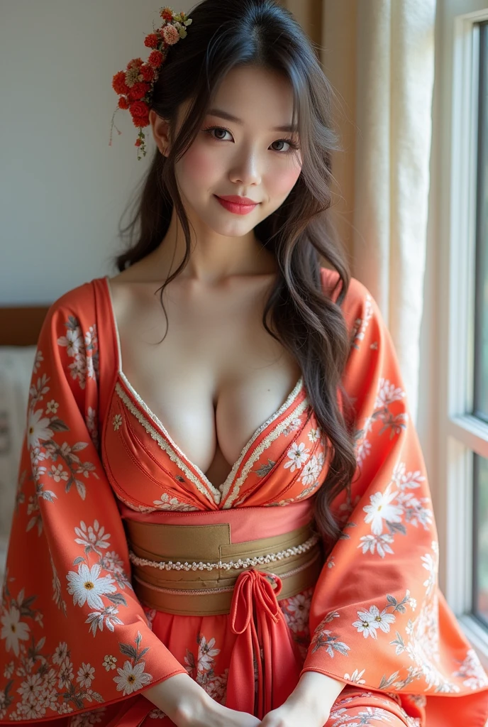 Kimono Beauty Obedience Beautiful feet tits Big Breasts Brush your hair back