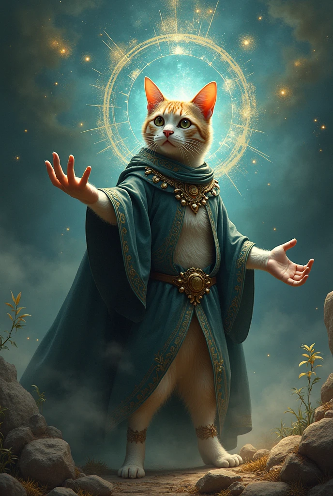 Cat controlled time and space and can make a hand appear so he doesn't have to fish or ask anyone for help.