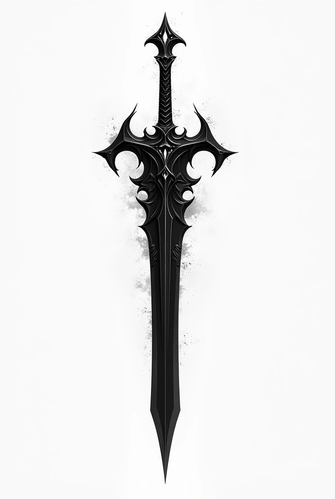 Igris sword tattoo black and white