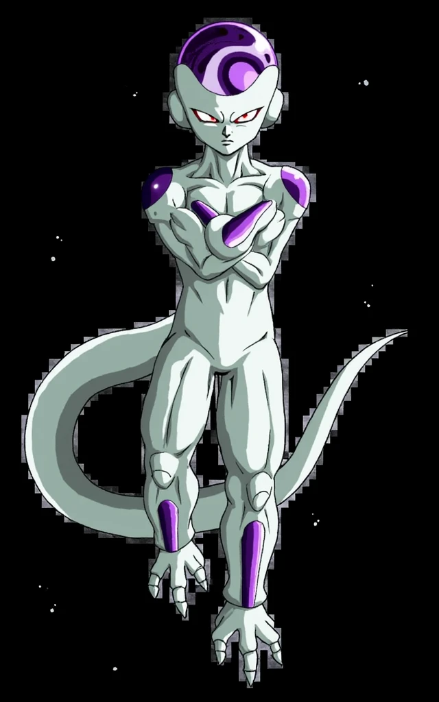 Venom and Frieza from Dragon Ball、genetic research institute。There is a large glass cylinder used for scientific experiments。They are each contained in a cylinder。