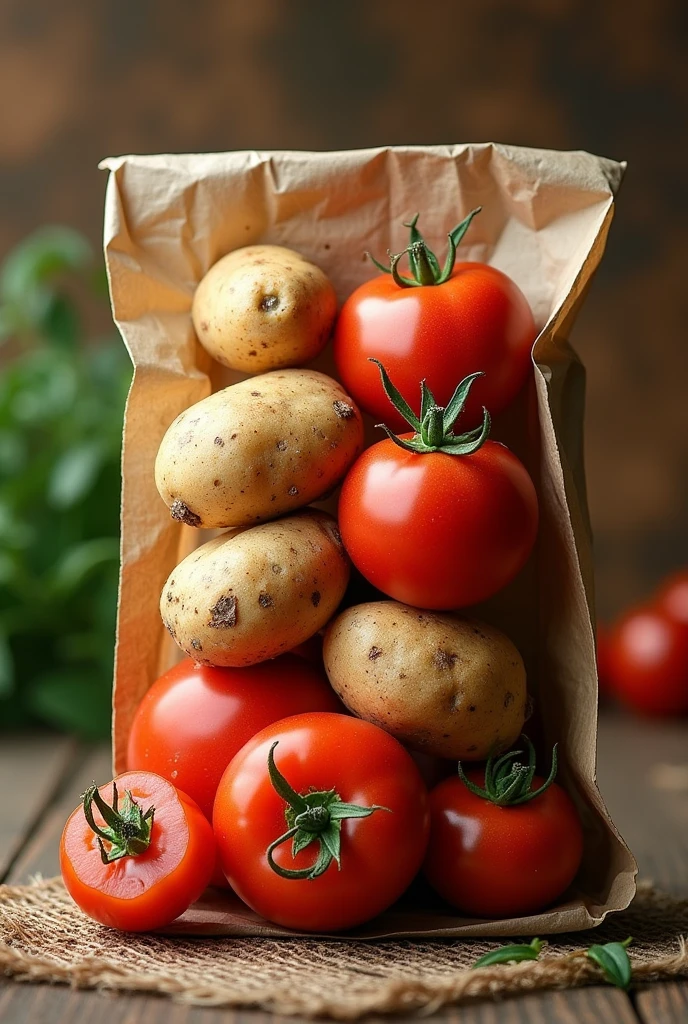 Packaging for tomato potatoes