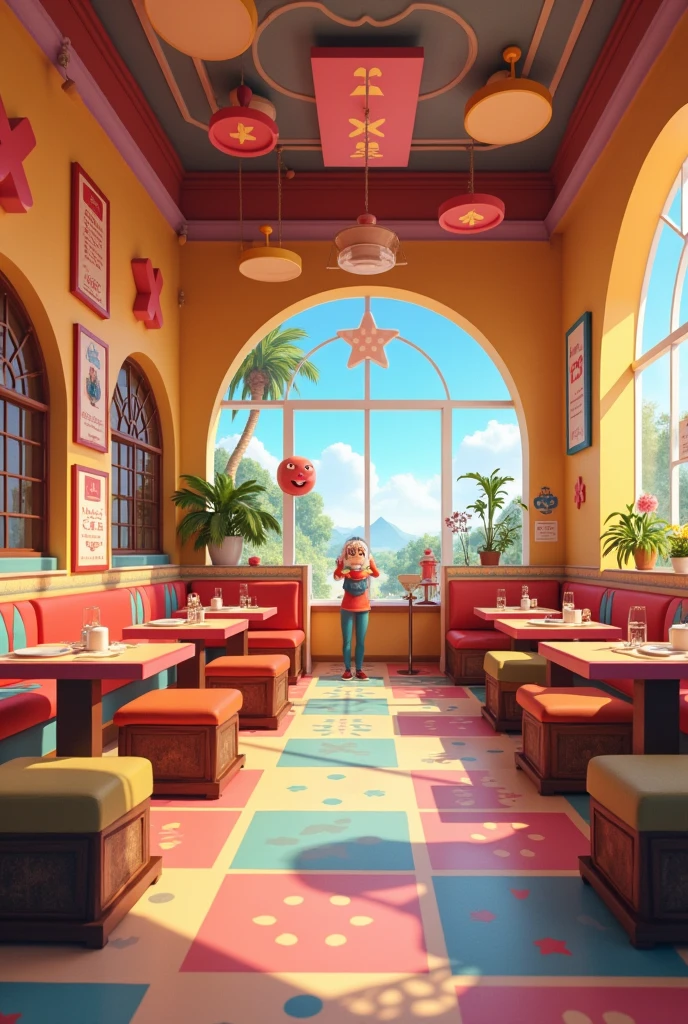 Tic Tac Toe Themed Cafe