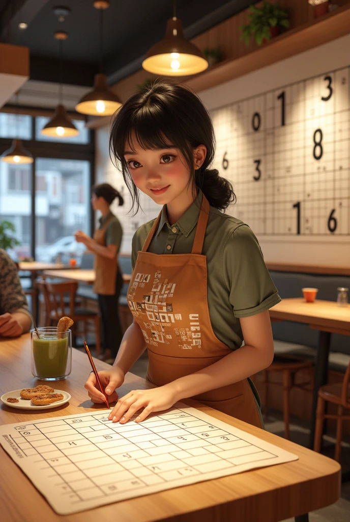 Sudoku themed cafe