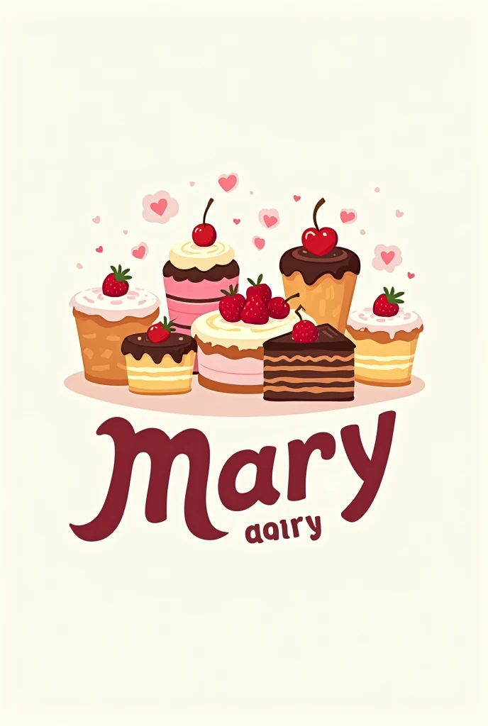 logo of cakes with the name mary