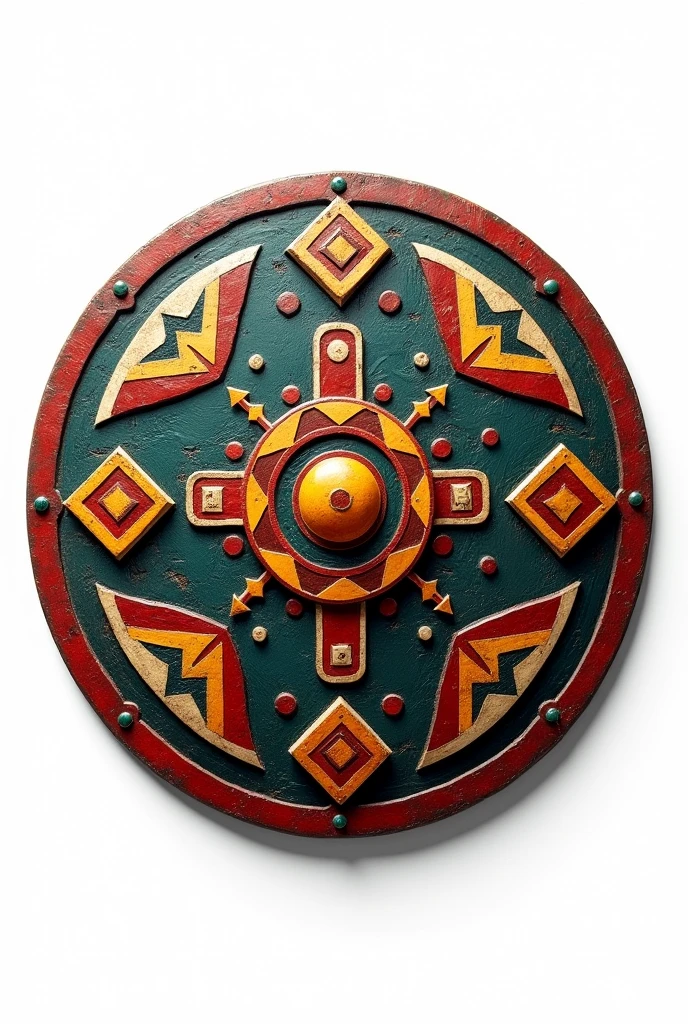 Inca Empire shield emoji with white background