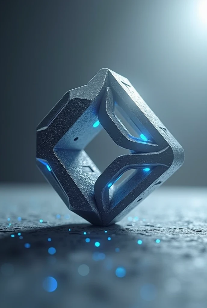 logo referring to advanced materials using artificial intelligence in 3D appearance