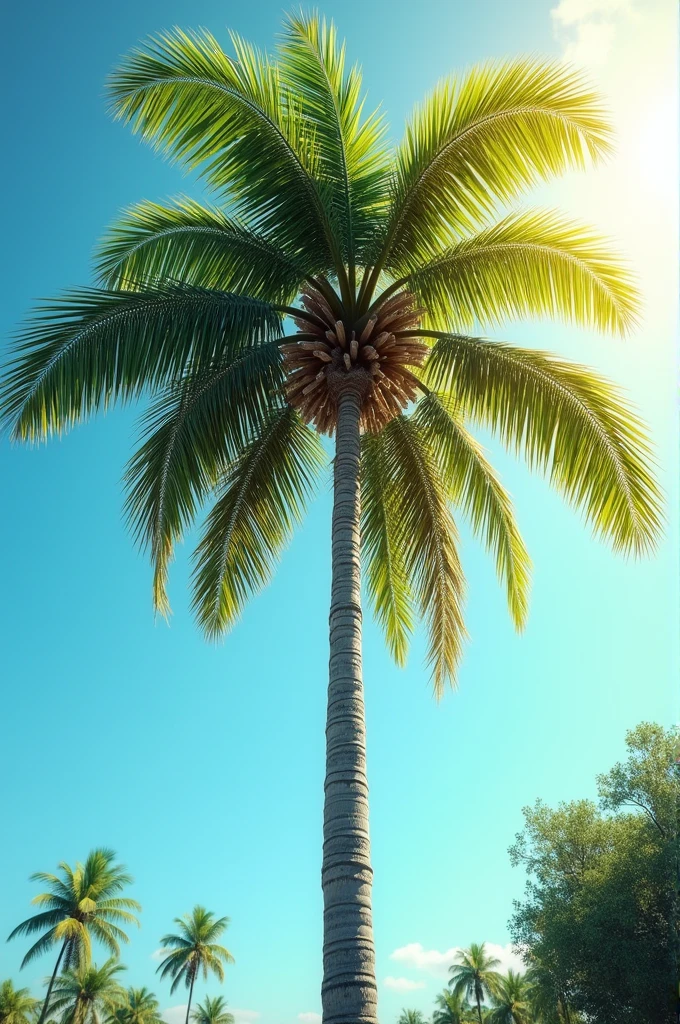 A photo of a palm tree