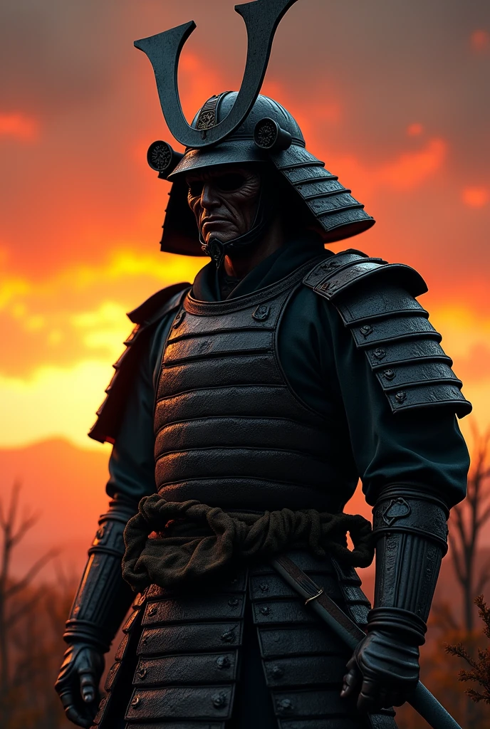 Pickleman, Samurai Mask, Samurai costume, Realist, sunset, Musashi.