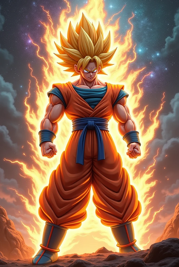 Now that he looks like a Saiyan 