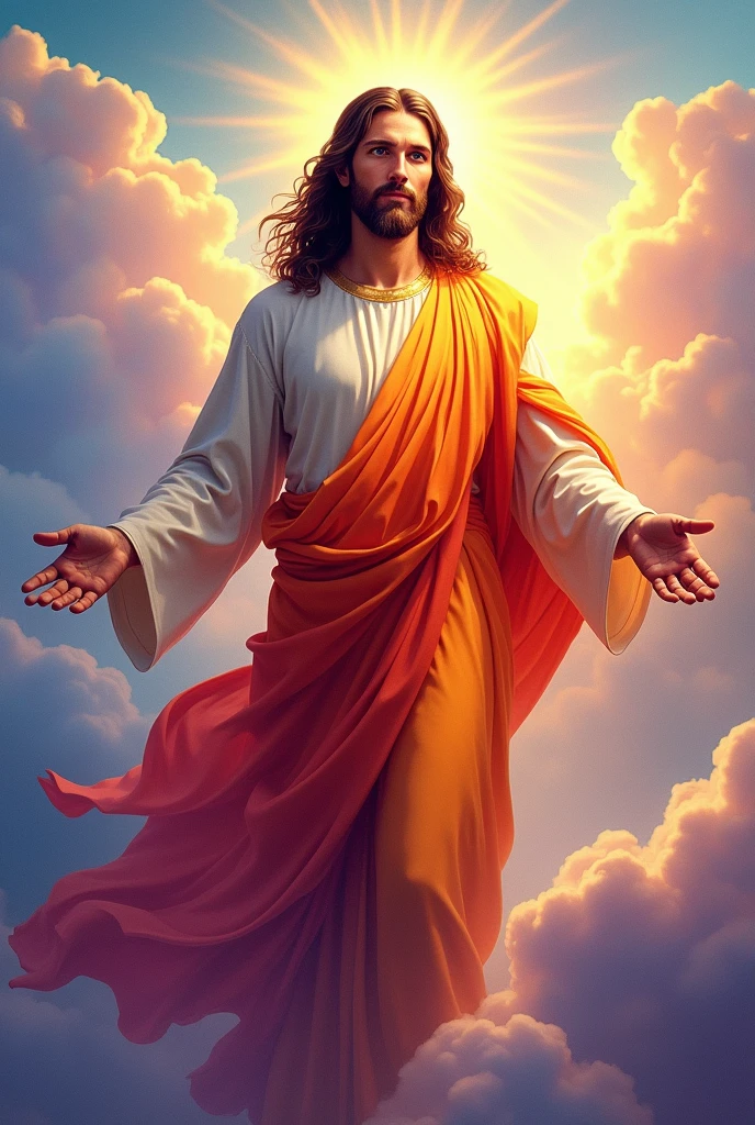 An image of Jesus, to color