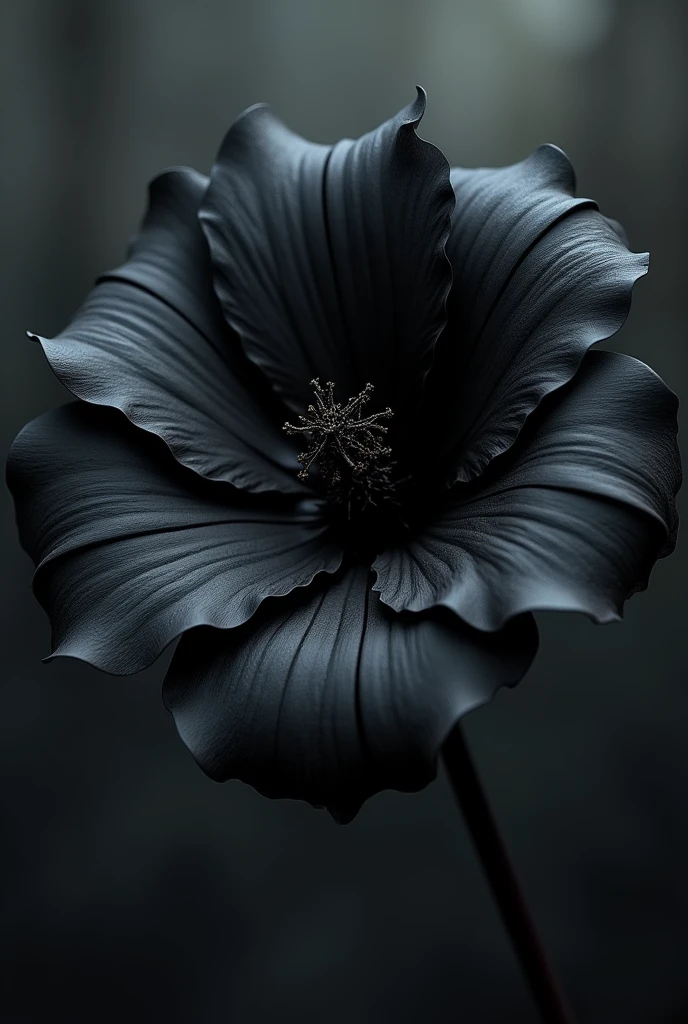A beautiful black flower. 