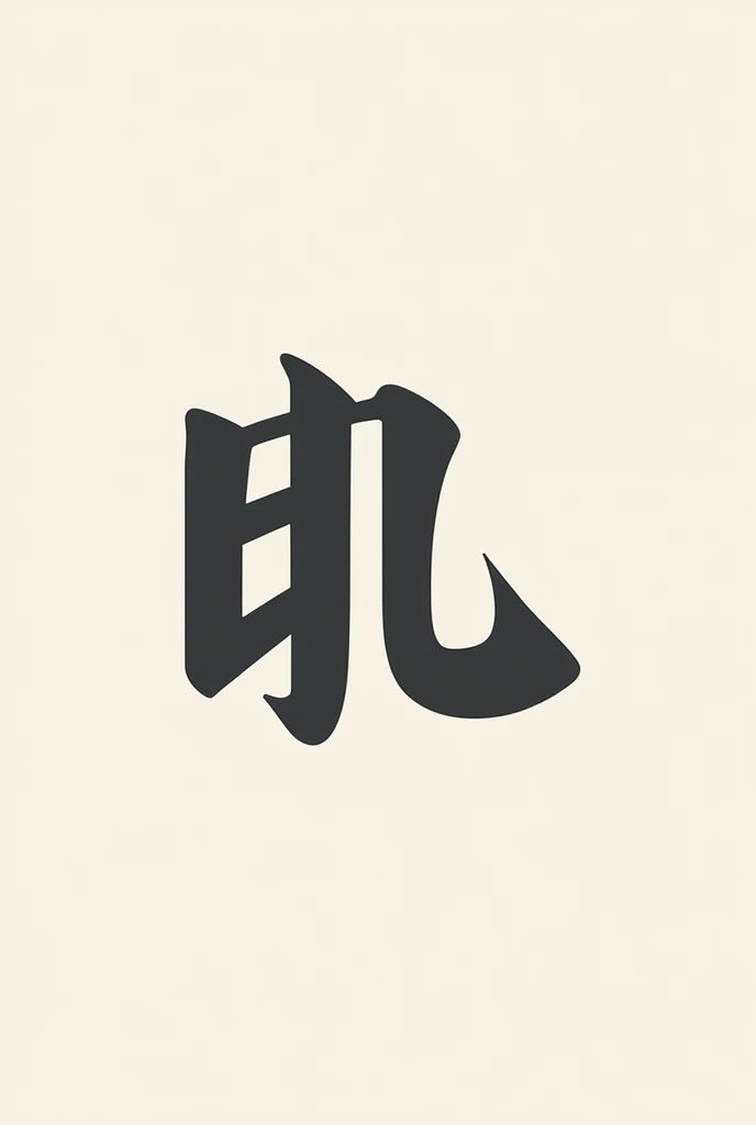 Make me the Letter L in Japanese Kanji